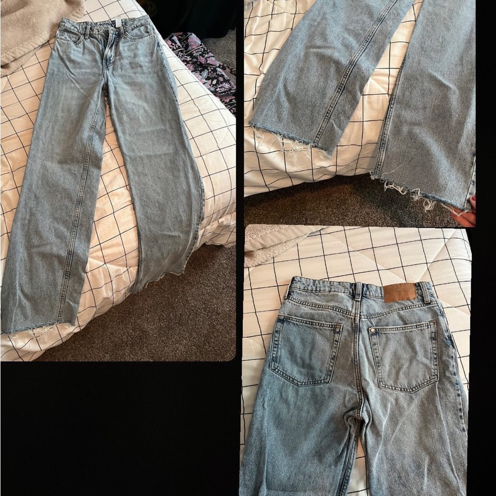 Wide leg jeans